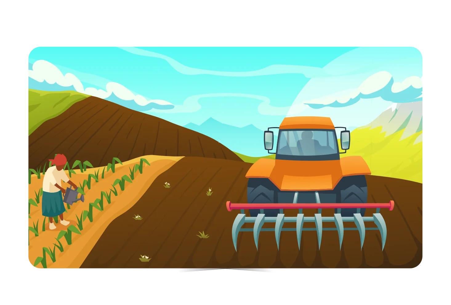 Farm equipment-as-a-Service with satellite imagery